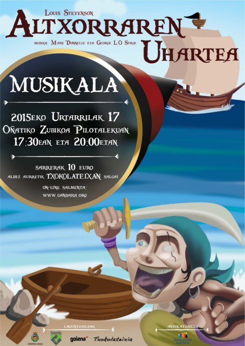 “Altxorraren uhartea” espectáculo de Ganbara Txiki abesbatza