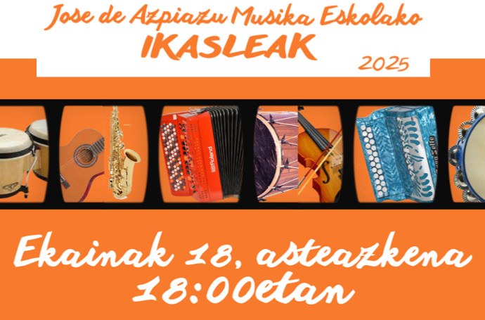 Musika eskolako ikasturte amaierako kontzertua