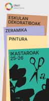 178 plaza eskaintzen dira eskulan ikastaro ezberdinetan aurten