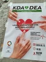 Desfibriladorea erabiltzen erakusteko saioa antolatu da datorren asterako