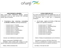 Lezesarri auzoari eragingo dion ordu eta erdiko argi mozketa programatu du Oñargik astearterako