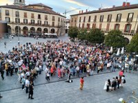 Manifestazio jendetsua Global Sumud flotillaren aurkako erasoa salatzeko