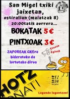 San Miel Txiki jaietan jasotako erantzun ona publikoki eskertu du Hotz Oñati taldeak