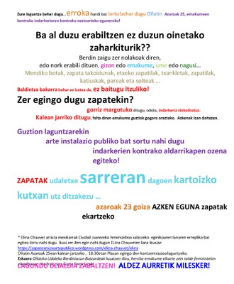 Zapata-gorriak - zapata bilketa Zapata-gorriak - zapata bilketa